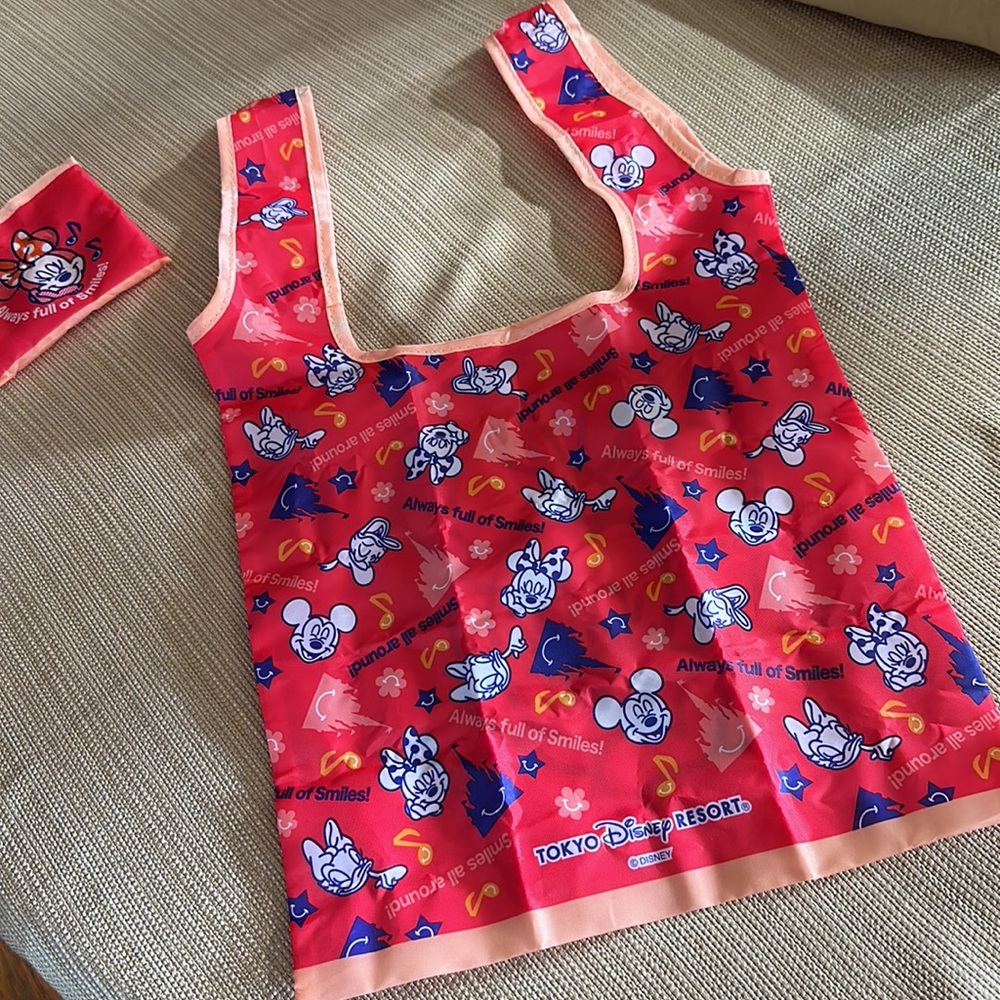 Disney Reusable Bag BRAND NEW NEVER USED PURCHASED AT TOKYO DISNEY - Picture 3 of 6